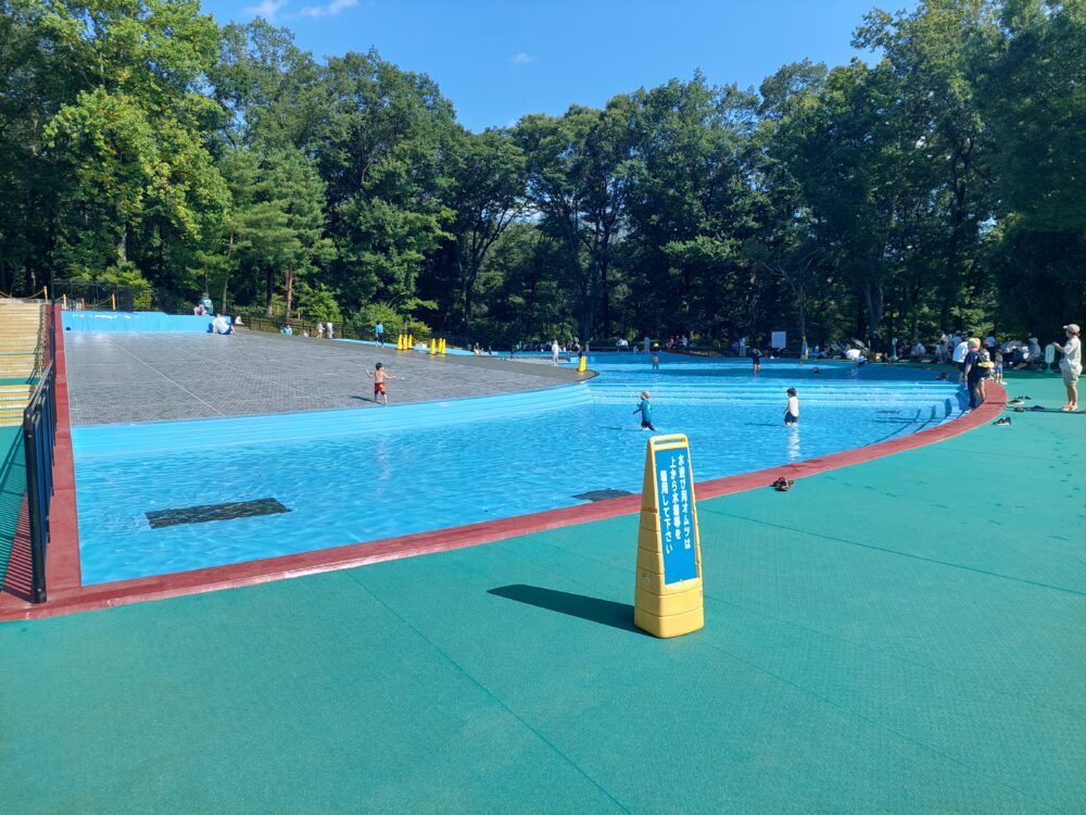 国営武蔵丘陵森林公園の水遊び場