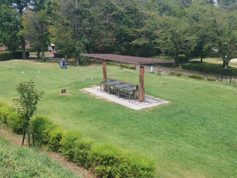 桶川・城山公園のバーベキュー広場