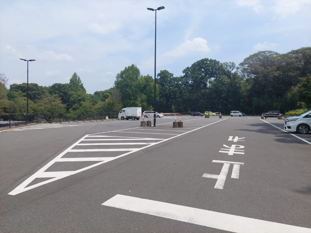桶川・城山公園の第2駐車場