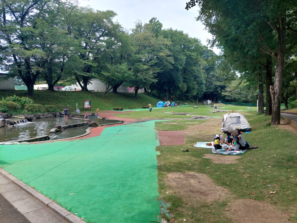 北本市自然公園の水遊び場(せせらぎ・じゃぶじゃぶ池)