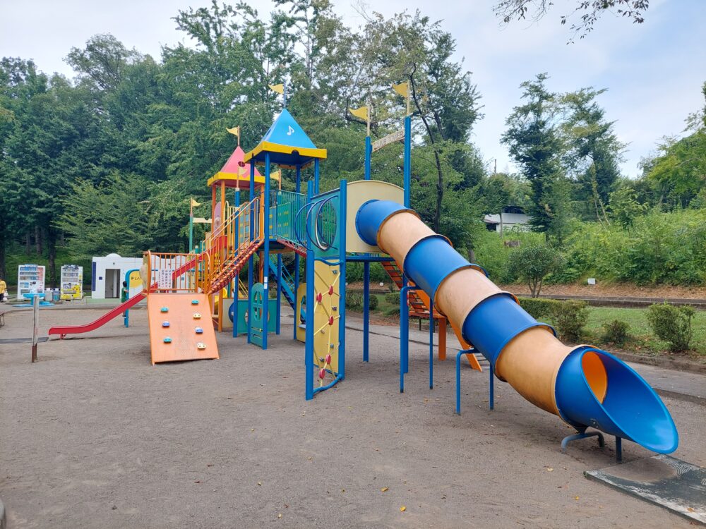 北本市自然公園の複合遊具