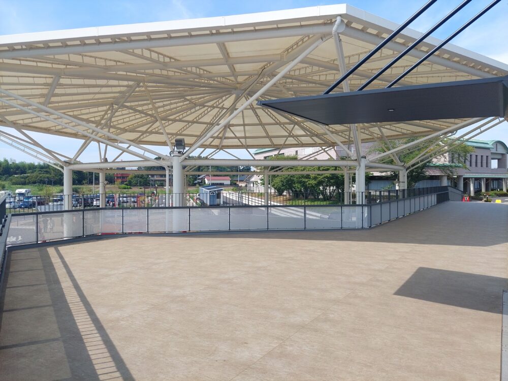 道の駅べに花の郷おけがわの展望スペース