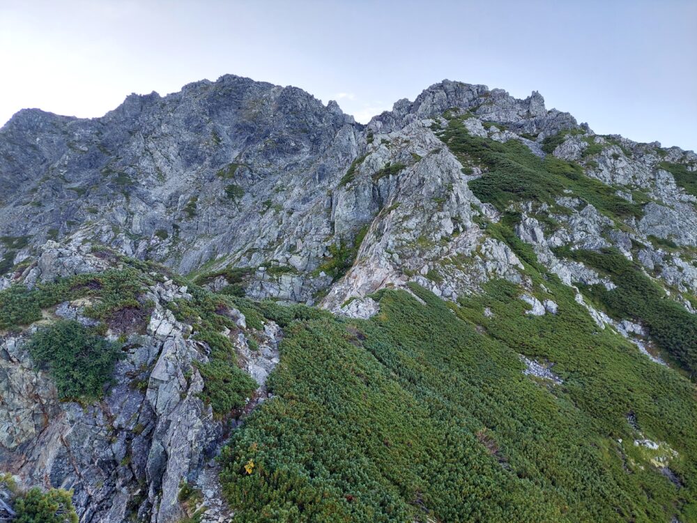 剱岳・早月尾根の岩稜帯