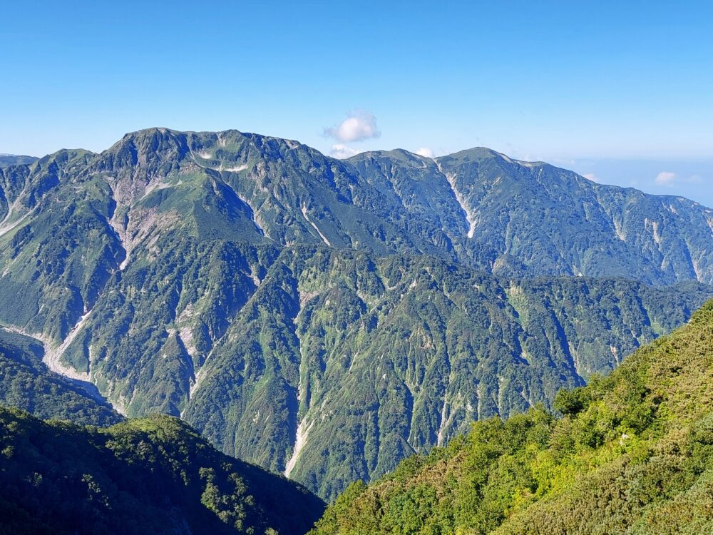剱岳・早月尾根から見た大日連山(大日連峰)