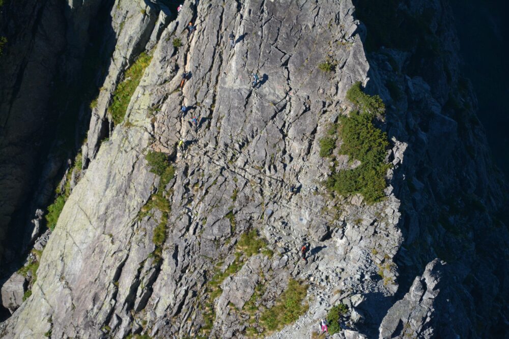 剱岳山頂から見る平蔵の頭