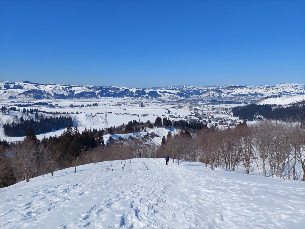 大力山から見る魚沼の雪景色