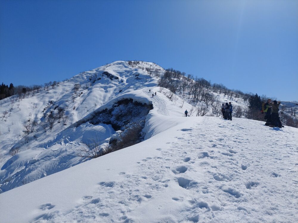 雪の大力山山頂