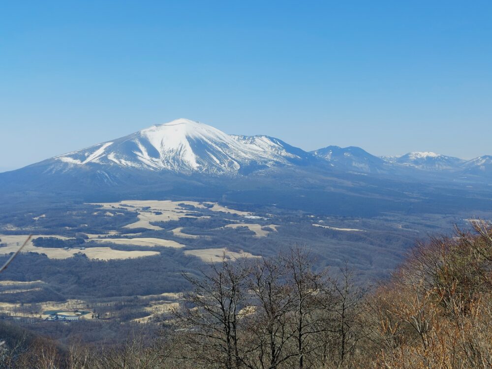 浅間隠山山頂から眺めた浅間連山