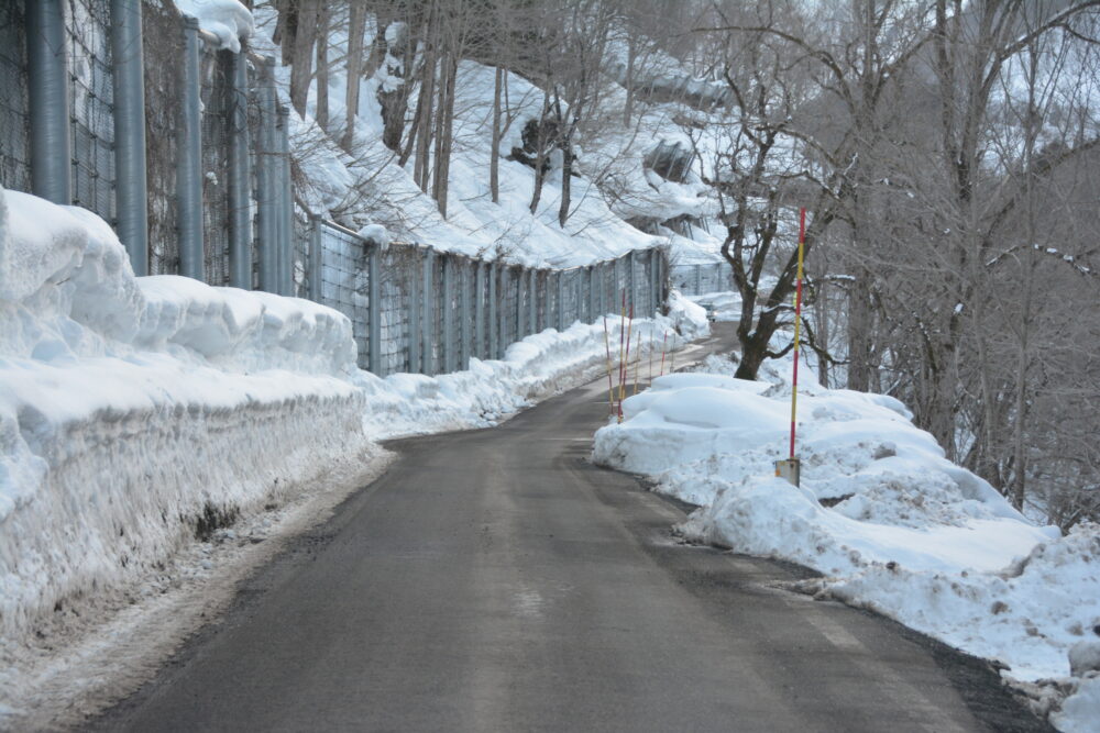 国道405号線の雪景色