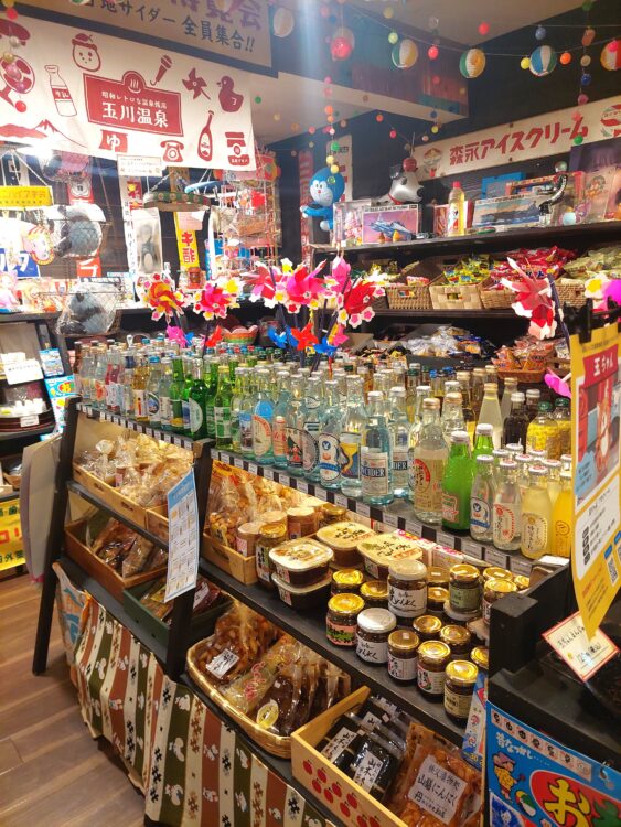 玉川温泉の駄菓子コーナー