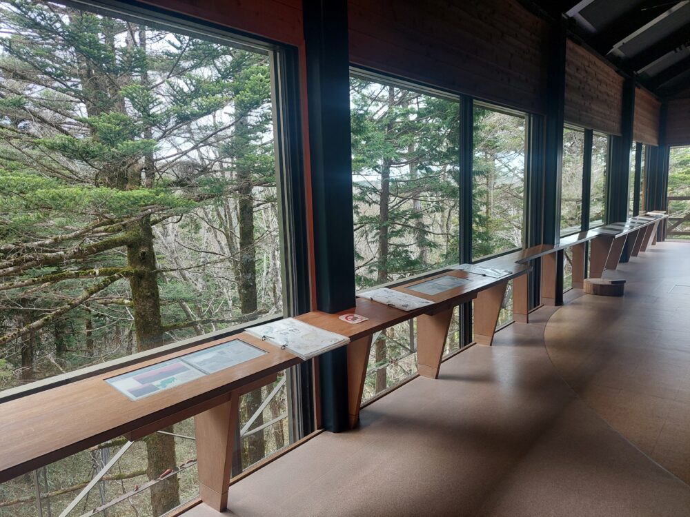 大台ヶ原ビジターセンターの館内