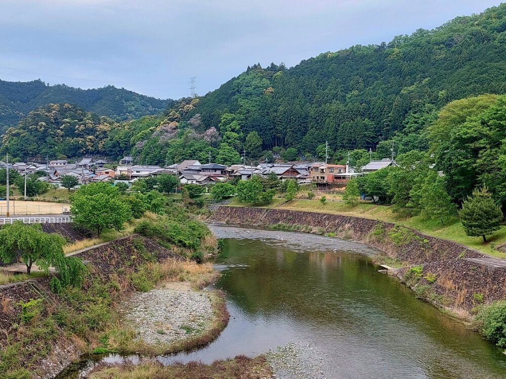 紀伊山地の田舎の集落の風景