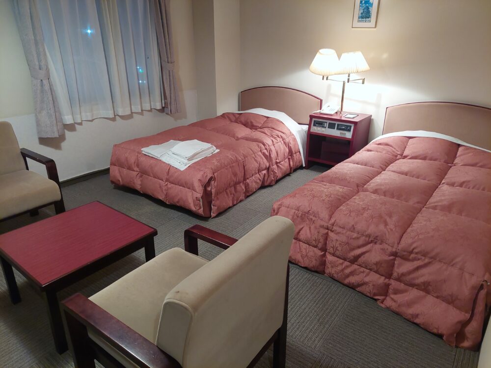 ホテルハイシティのベッド