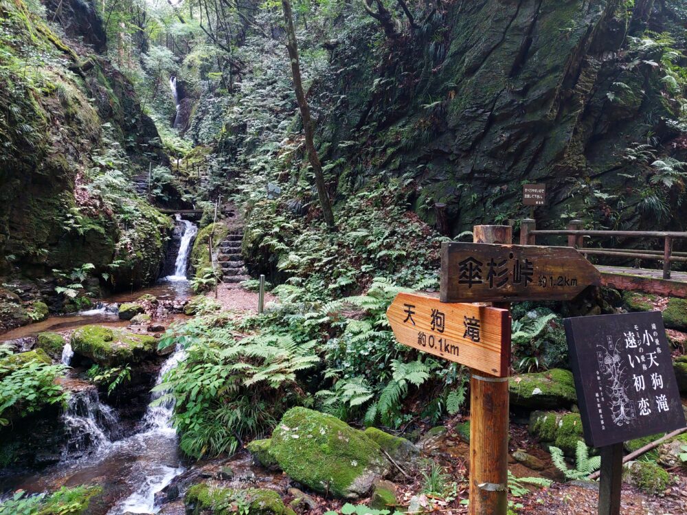 黒山三滝の天狗滝