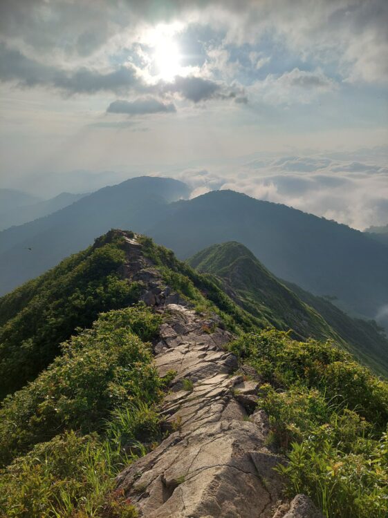 飯豊山のお岩場