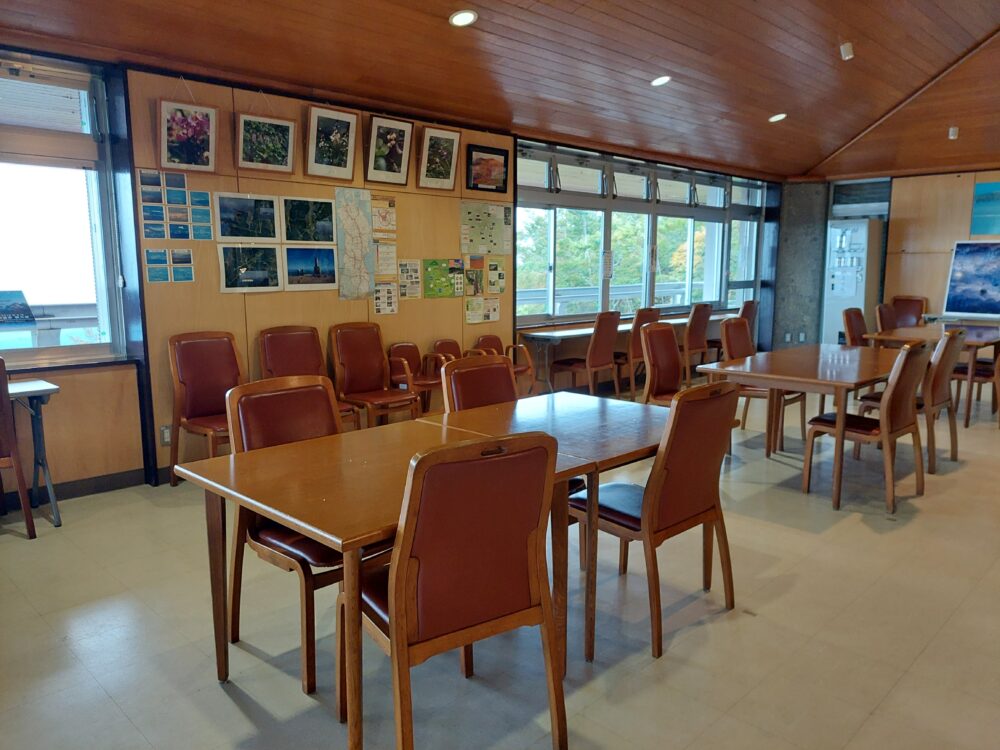 栗駒山・いわかがみ平にあるレストハウス内にある食堂