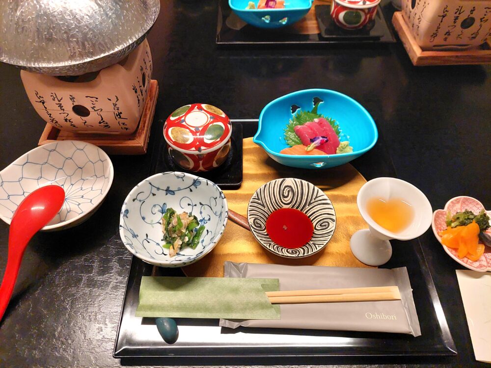鳴子温泉郷 中山平温泉 うなぎ湯の宿 旬樹庵 琢ひでの夕食