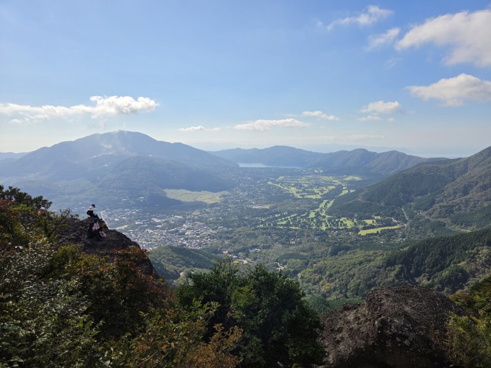金時山山頂から見た箱根のカルデラ