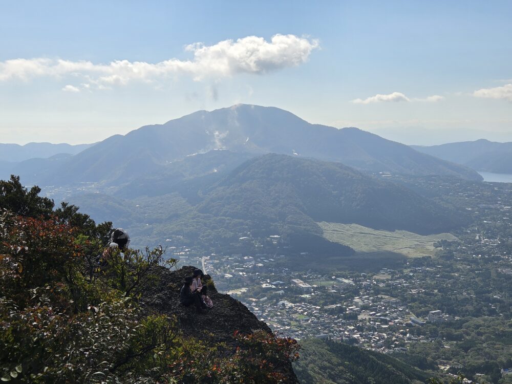 金時山山頂から見た箱根山