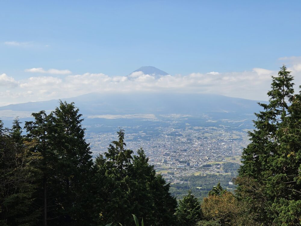 乙女峠から見た富士山